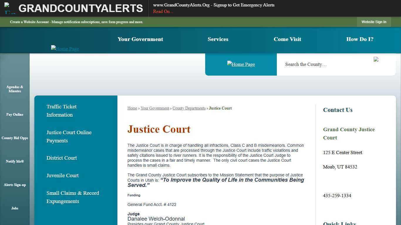 Justice Court | Grand County, UT - Official Website